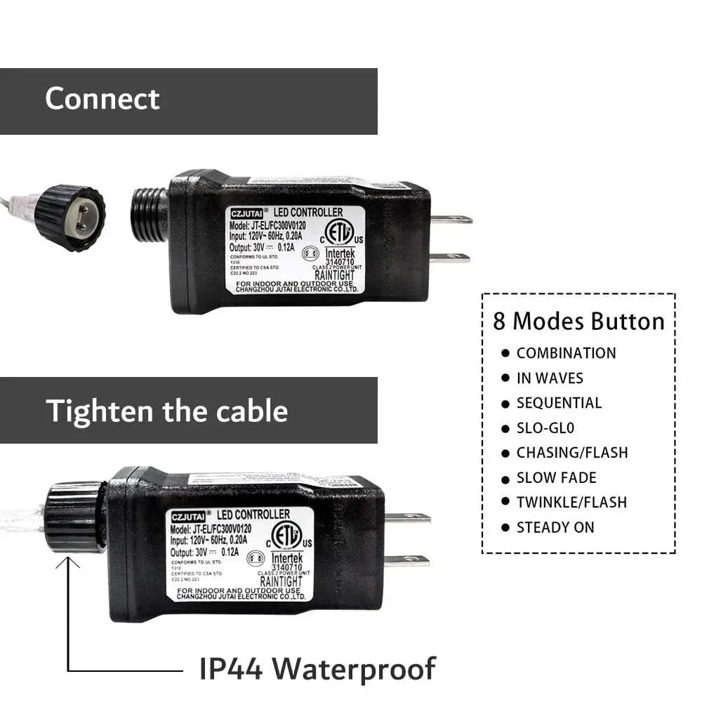 Luzes de Fadas Natalinas IP65 - Encanto e Magia em 50m