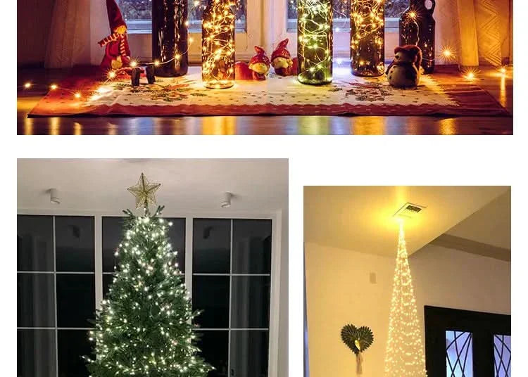 Luzes de Fadas Natalinas à Prova d'Água – Encanto e Magia